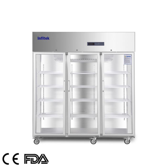 Refrigerador de farmácia de três portas/geladeira médica/de vacinas, PR5-1500