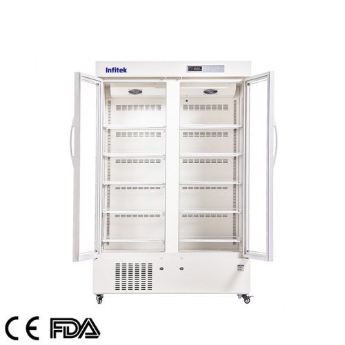 Refrigerador farmacêutico de porta dupla de 2-8 ℃, PR5-1000