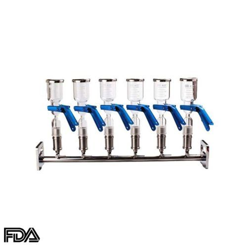 Manifolds Vacuum Filtration Glass MFA 6GMFA 6PTFE（3）