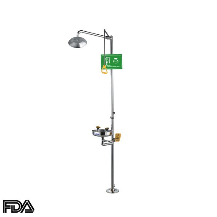 Estação combinada de lavagem ocular/facial e chuveiro, EEWS-303 - Imagem 2