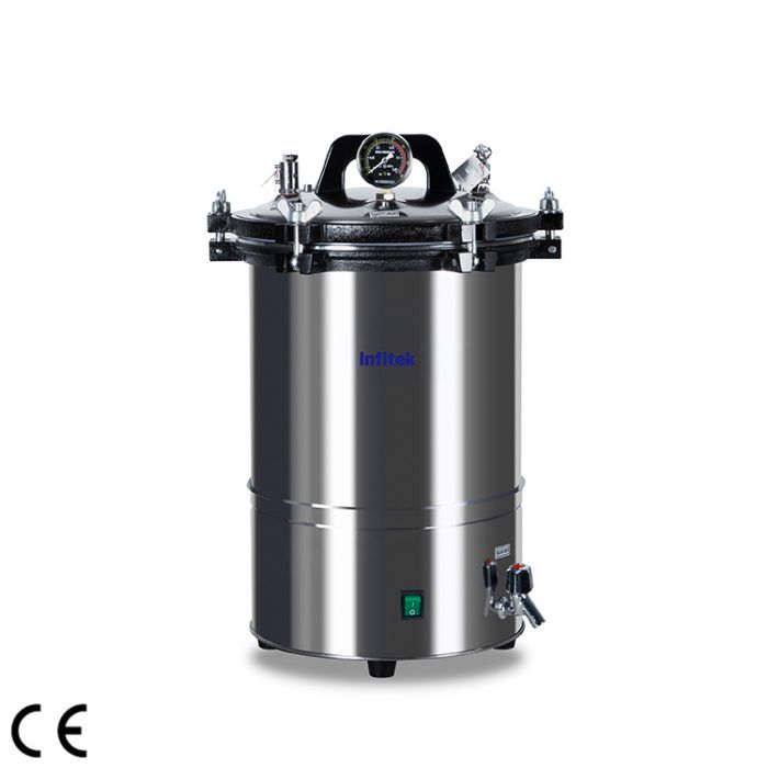 Esterilizador portátil a vapor sob pressão, série STP-M
